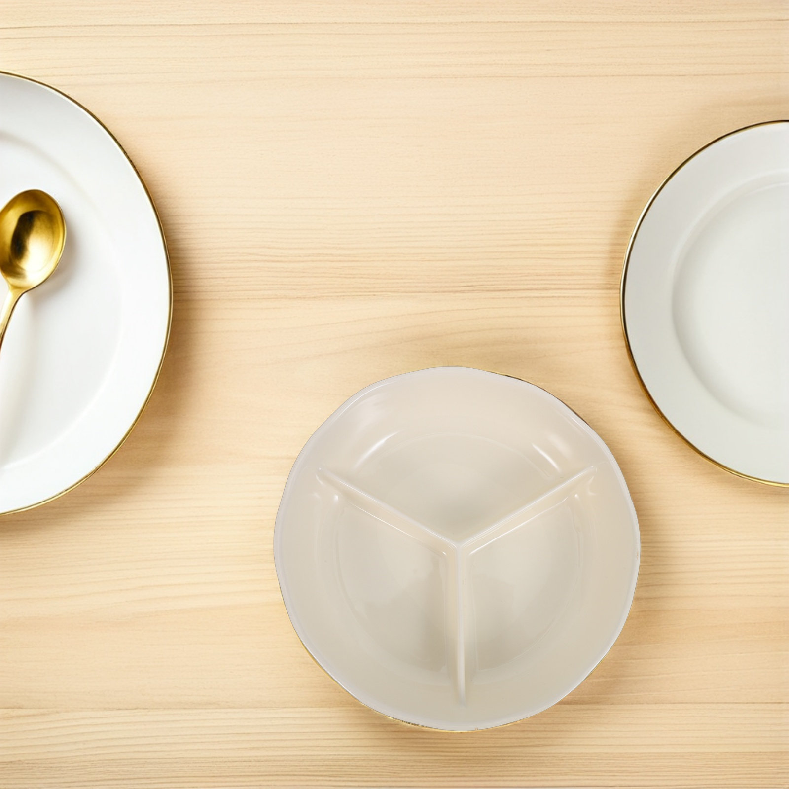 Meal Prep Healthy - Piatto da portata rotondo in ceramica