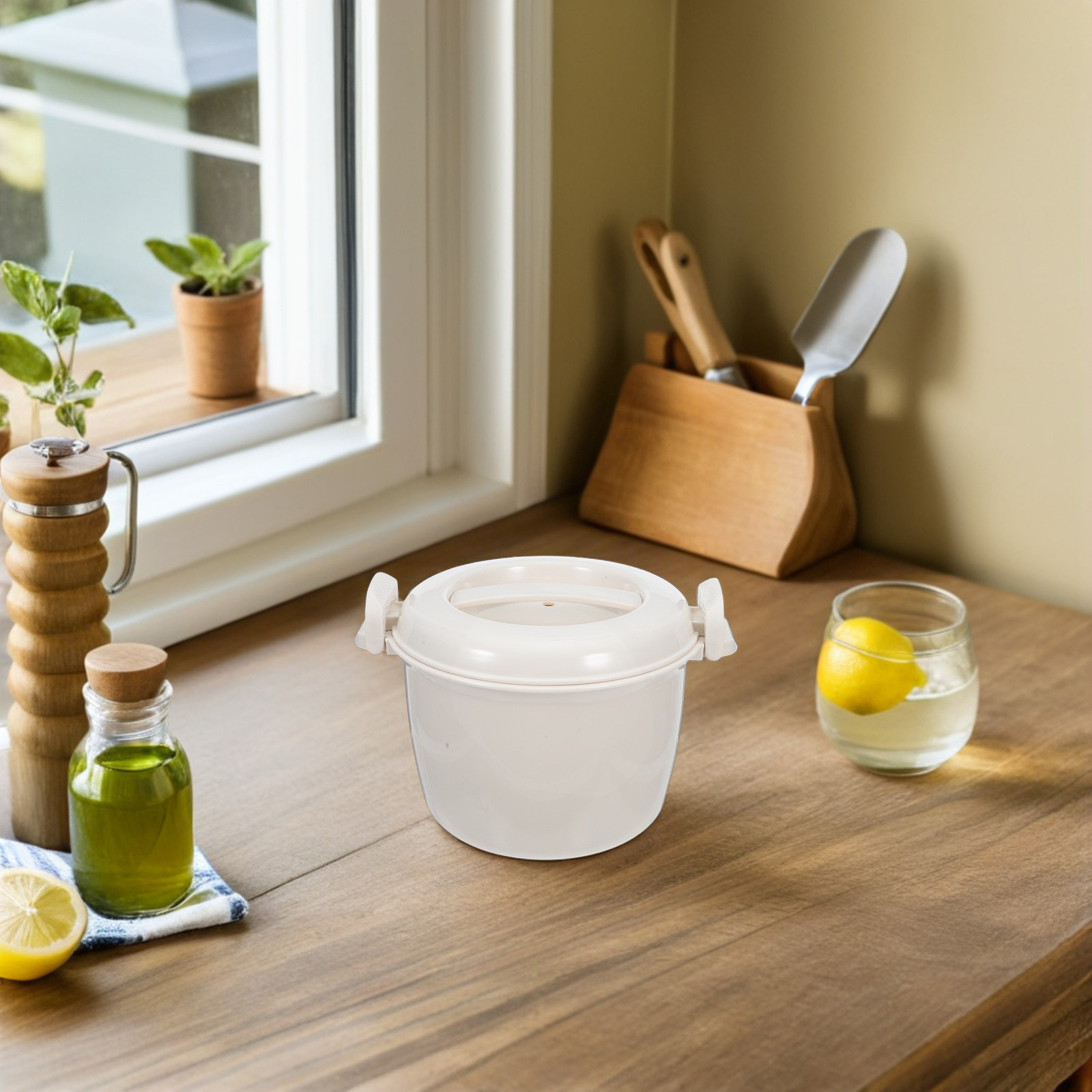 Meal Prep Healthy Lunch - Cuociriso da Microonde da 1800 ml,