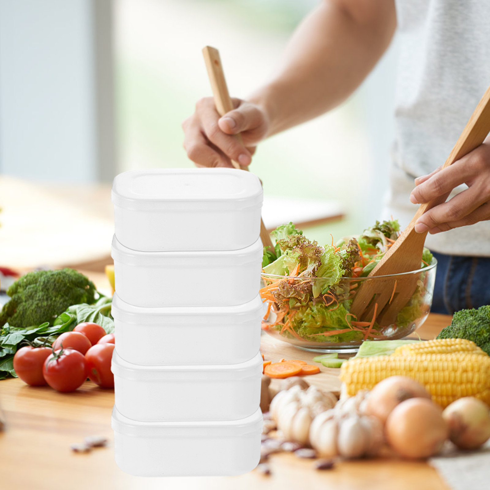 Meal Prep Healthy Lunch - Set di 5 Contenitori per Conservazione