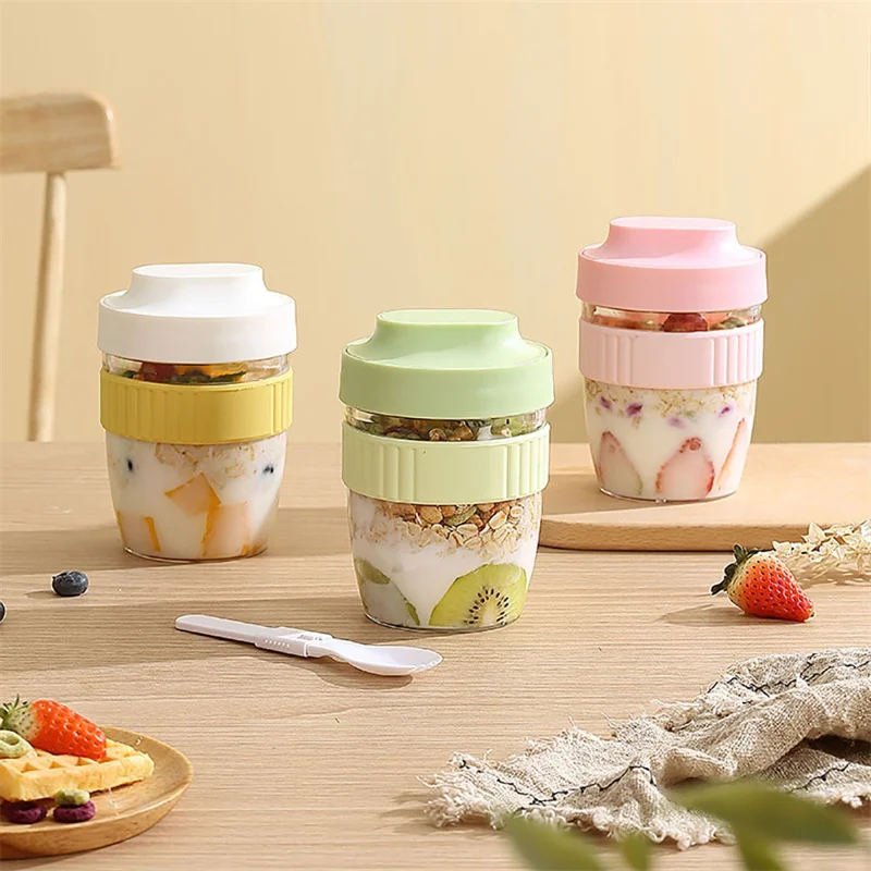 Meal Prep Yogurt Containers - 480/570ml Tazza per la colazione Portatile