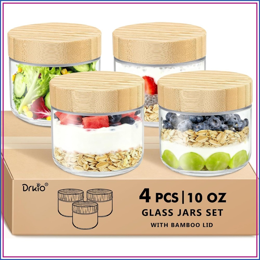 Meal Prep Yogurt Containers - Contenitori per Overnight Oats da 10